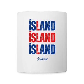 Drapeau de l’Islande, fierté islandaise - Mug blanc - blanc - Devant