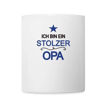 Stolzer Opa Großvater Großpapa Opi Beste Opas - Tasse - Weiß - Vorne