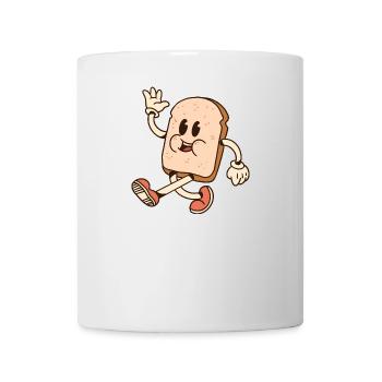 Brot Backen Bäcker lustiges Toastbrot Hobbybäcker - Tasse - Weiß - Vorne