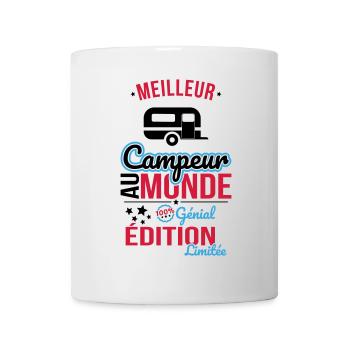 World's Best Camper - 100% Awesome - Mug - white - Front