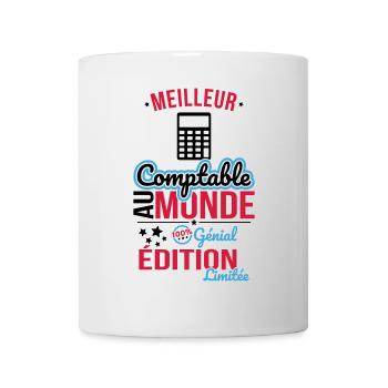Der beste Buchhalter der Welt - 100% genial - Tasse - Weiß - Vorne
