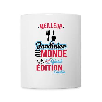Der beste Gärtner der Welt - 100% genial - Tasse - Weiß - Vorne