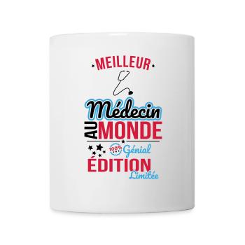 World's Best Doctor - 100% Awesome - Mug - white - Front