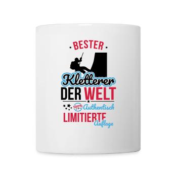 Bester Kletterer der Welt - 100% Authentisch - Tasse - Weiß - Vorne