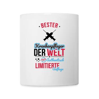 Meilleure infirmière du monde - 100 % authentique - Mug blanc - blanc - Devant