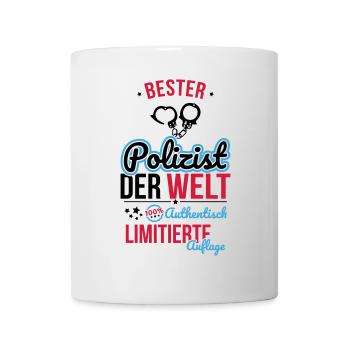 Best Policeman in the World - 100% Authentic - Mug - white - Front