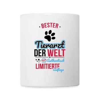 Meilleur vétérinaire du monde - 100 % authentique - Mug blanc - blanc - Devant