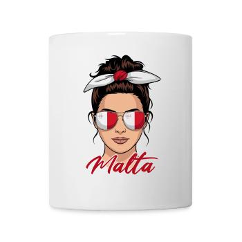 Maltesische Mädchen Frauen Flagge Malta - Tasse - Weiß - Vorne
