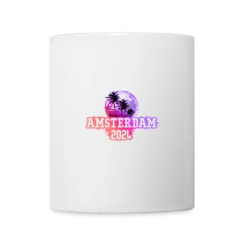 Amsterdam 2024 Palmen - Tasse - Weiß - Vorne