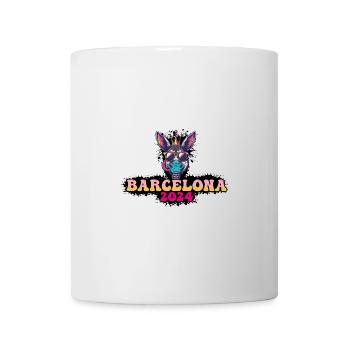 Barcelone 2024 Âne de fête - Mug blanc - blanc - Devant