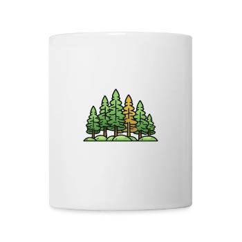 Wald Landschaft Bäume Natur - Tasse - Weiß - Vorne