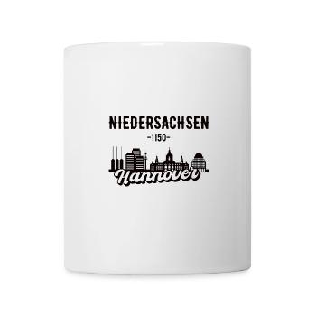 Hannover Skyline Geschenk - Tasse - Weiß - Vorne