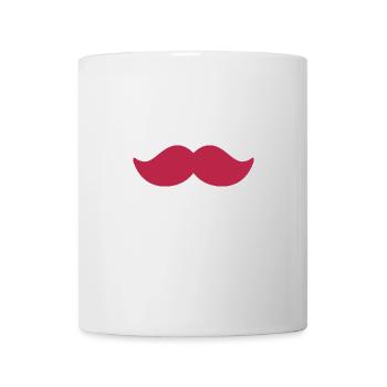 Roter Schnurrbart Mann November Fahrrad - Tasse - Weiß - Vorne