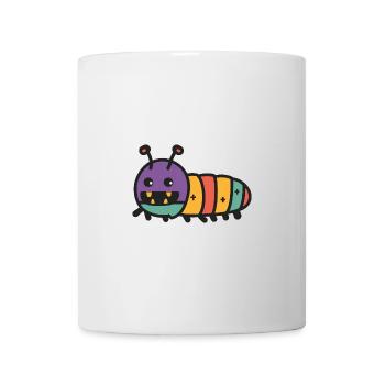 Wurm Halloween Tier - Tasse - Weiß - Vorne