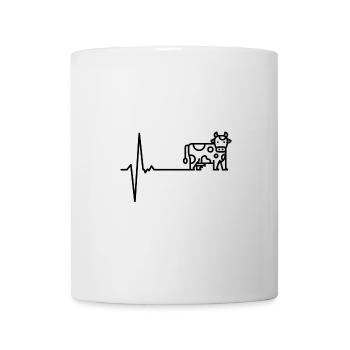 Heartbeat cow - Mug - white - Front