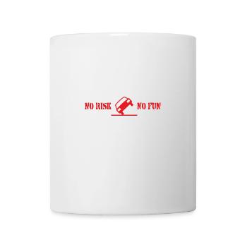 No Risk No Fun Funny Gift Car Tuning - Mug - white - Front