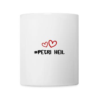 Petri Heil Pêche au cœur - Mug blanc - blanc - Devant