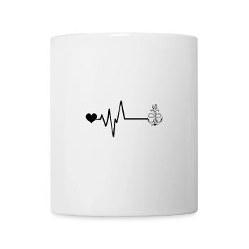 Anchor Pulse Love - Mug - white - Front