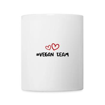 Cœur d’équipe végétalien - Mug blanc - blanc - Devant