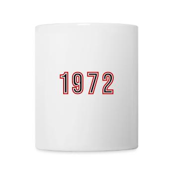 1972 Jahr Zahl - Tasse - Weiß - Vorne