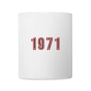 1971 Year Number - Mug - white - Front