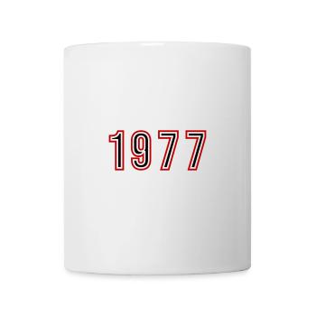 1977 Jahr Zahl - Tasse - Weiß - Vorne