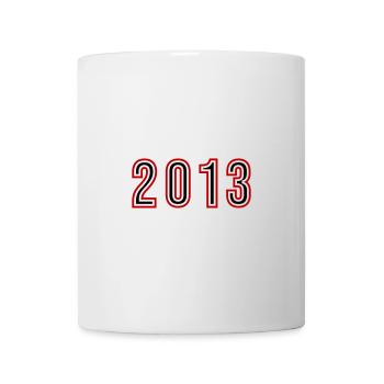 2013 Year Number - Mug - white - Front