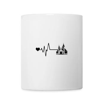 Église Pulse Amour - Mug blanc - blanc - Devant