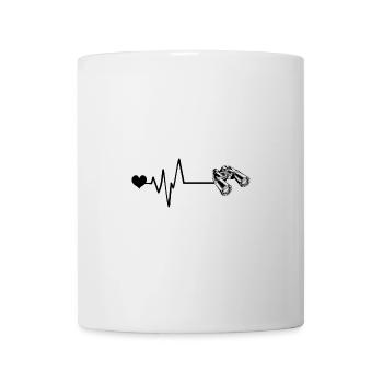 Fernglas Puls Liebe - Tasse - Weiß - Vorne