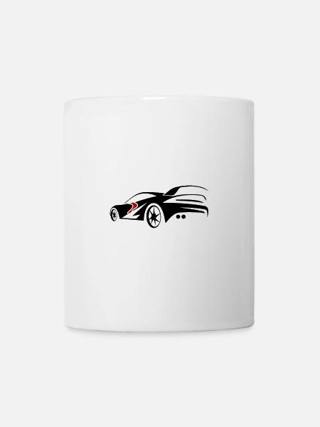 Voiture de sport Voiture Turbo - Mug blanc - blanc