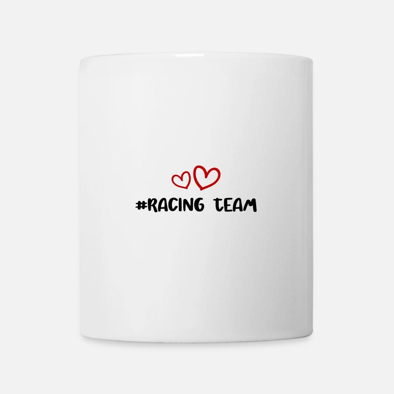 Racing Team Herz - Tasse - Weiß