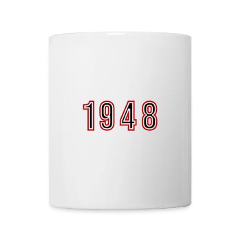 1948 Jahr Zahl - Tasse - Weiß - Vorne