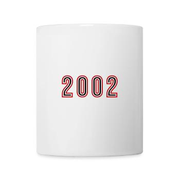 2002 Année Numéro - Mug blanc - blanc - Devant