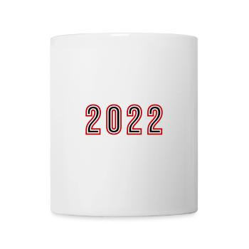 2022 Jahr Zahl - Tasse - Weiß - Vorne