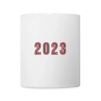 2023 Jahr Zahl - Tasse - Weiß - Vorne