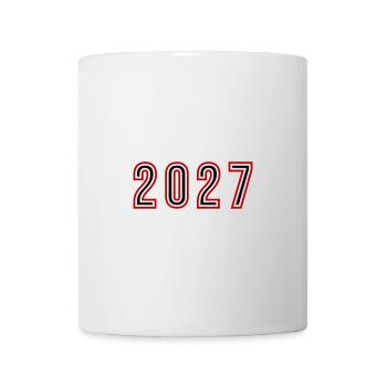 2027 Year Number - Mug - white - Front