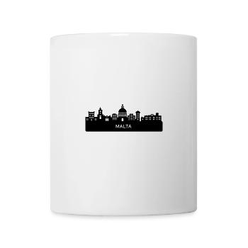 Silhouette de Malte Skyline - Mug blanc - blanc - Devant