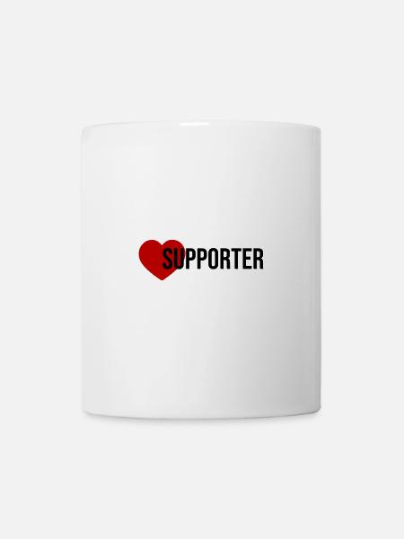 Supporter Herz - Tasse - Weiß