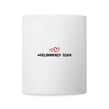 fieldhockey team herz - Tasse - Weiß - Vorne