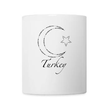 Croissant turc et étoile - Mug blanc - blanc - Devant