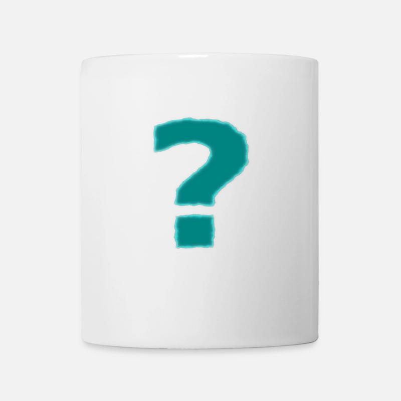 Das Fragezeichen - Tasse - Weiß