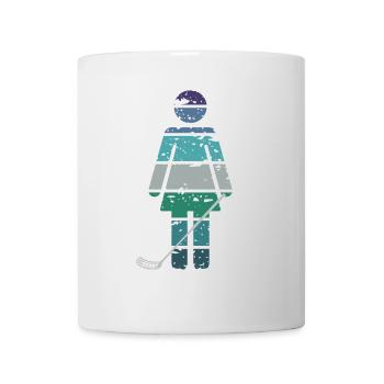 floorball floorball-girl smart floorball player - Mug - white - Front