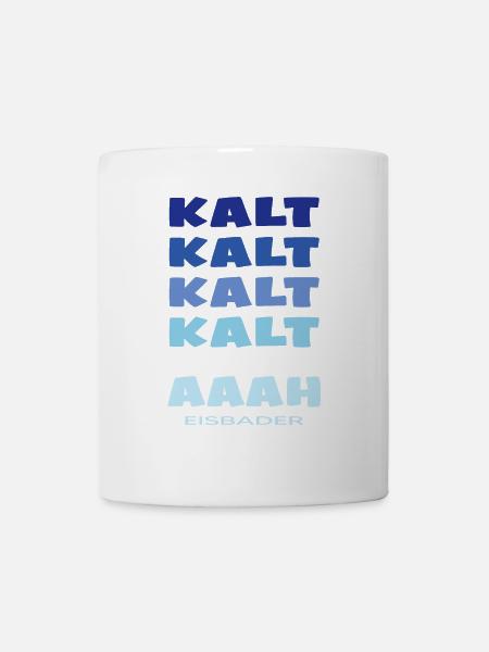 eisbaden winterbader cool icebath kälteresistent - Tasse - Weiß
