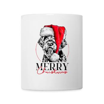 Santa KORTHALS GRIFFON Joyeux Noël Wilsigns - Mug blanc - blanc - Devant