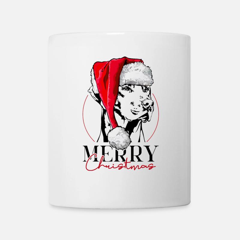 Santa RHODESIAN RIDGEBACK Merry Christmas Wilsigns - Tasse - Weiß