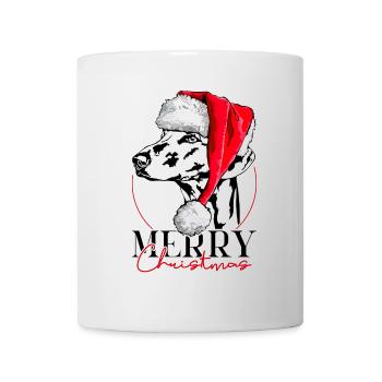Père Noël Joyeux Noël Lévriers Wilsigns - Mug blanc - blanc - Devant