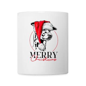 Santa GREYHOUND Joyeux Noël Greyhounds Wilsigns - Mug blanc - blanc - Devant
