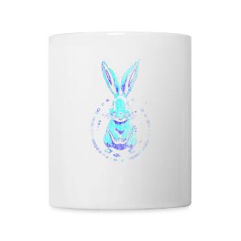 home Blue Art Easter Rabbit - Mug - white - Front