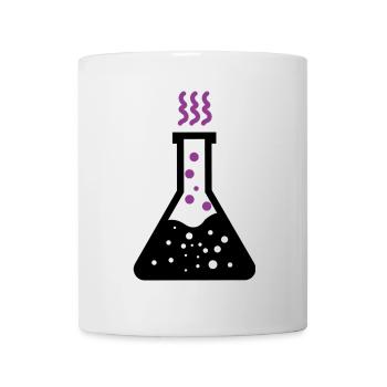 Chemistry Laboratory Erlenmeyer Flask Test Tube - Mug - white - Front
