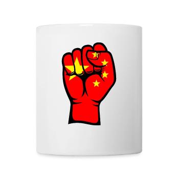 China Flag Fist Hand Symbol - Mug - white - Front
